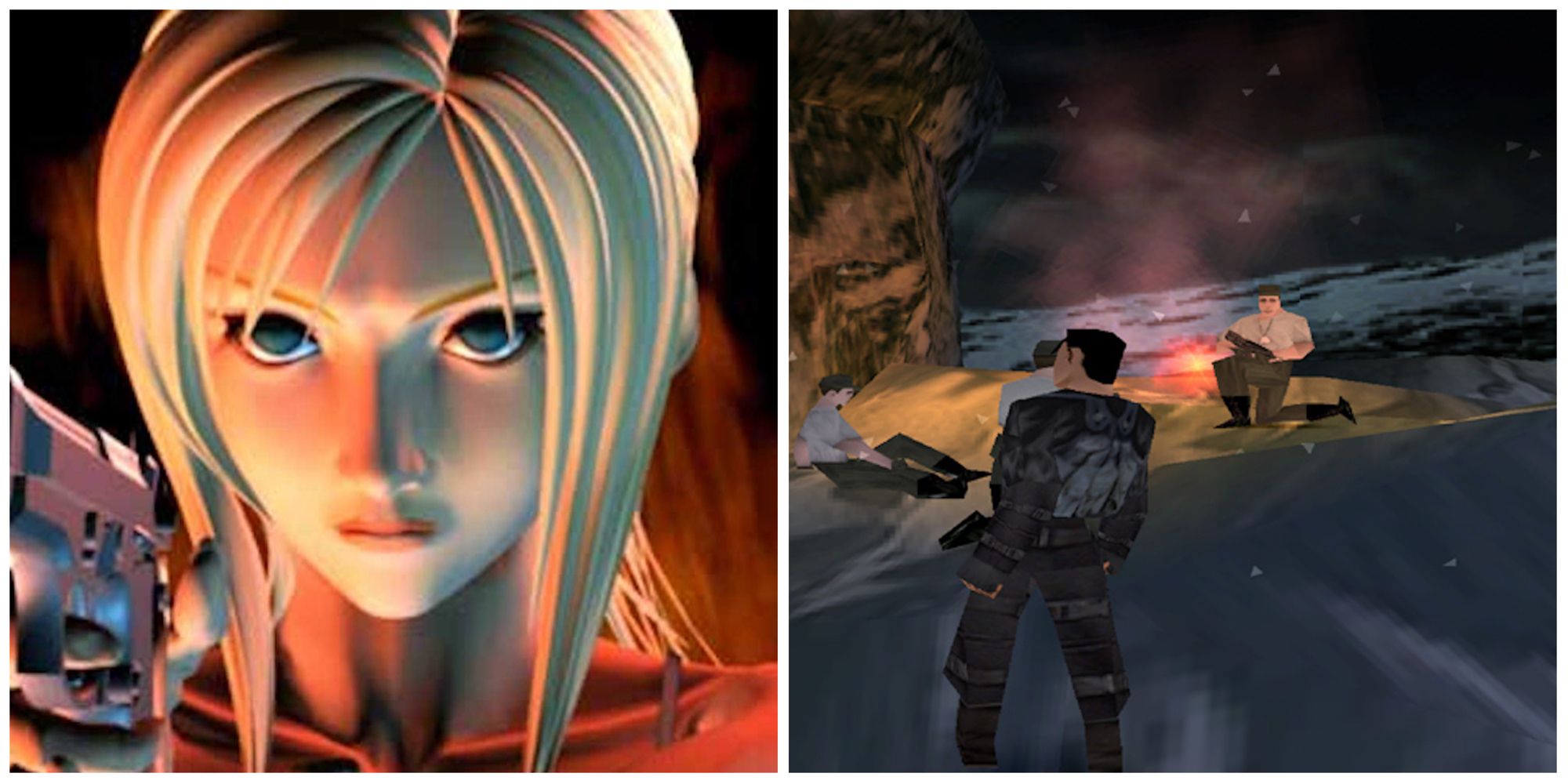 Parasite Eve and Syphon Filter 2 split image