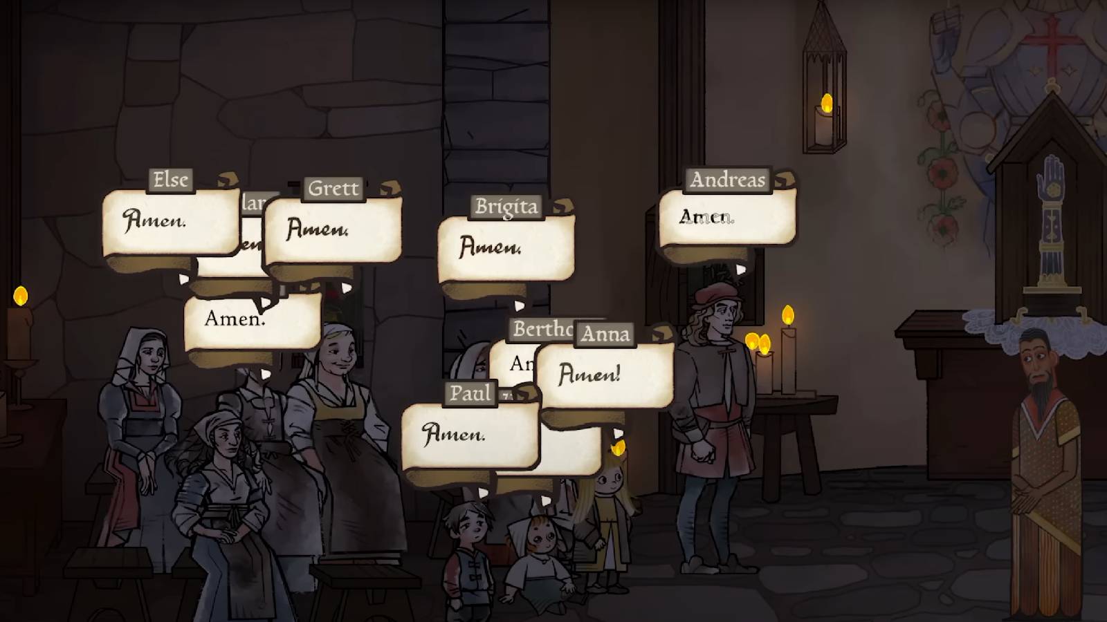 Pentiment Dialogue boxes