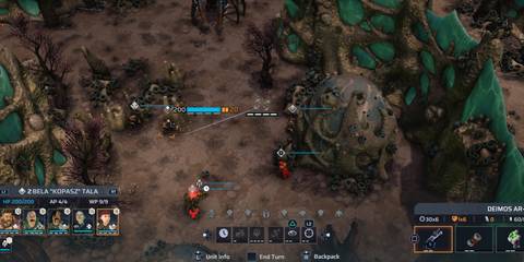 Phoenix Point overhead view of combat