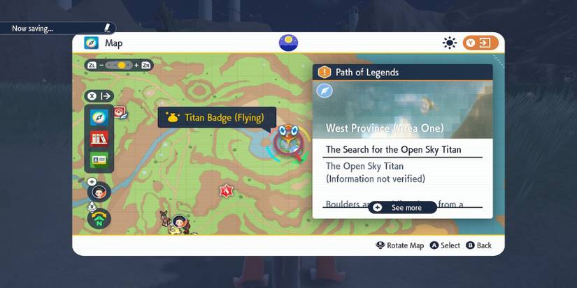 Pokemon Scarlet Violet-Sky Titan Map in game