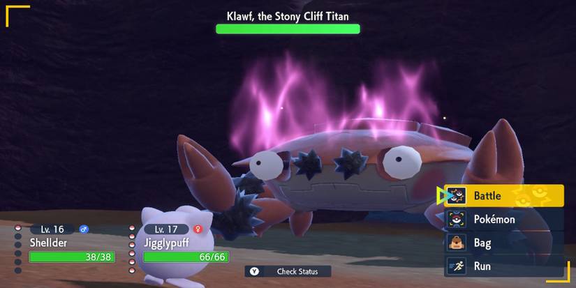 Pokemon Scarlet Violet-Stony Cliff Titan-Phase 2 battle with Arven