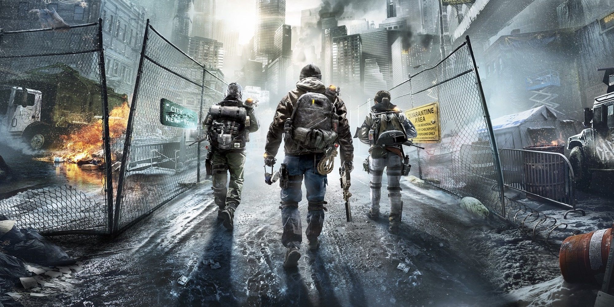 Promo art featuring characters in Tom Clancy's The Division