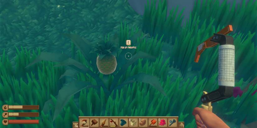 Materials Being Gathered In Raft