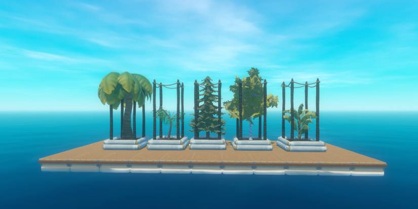 Different Trees Built On A Raft
