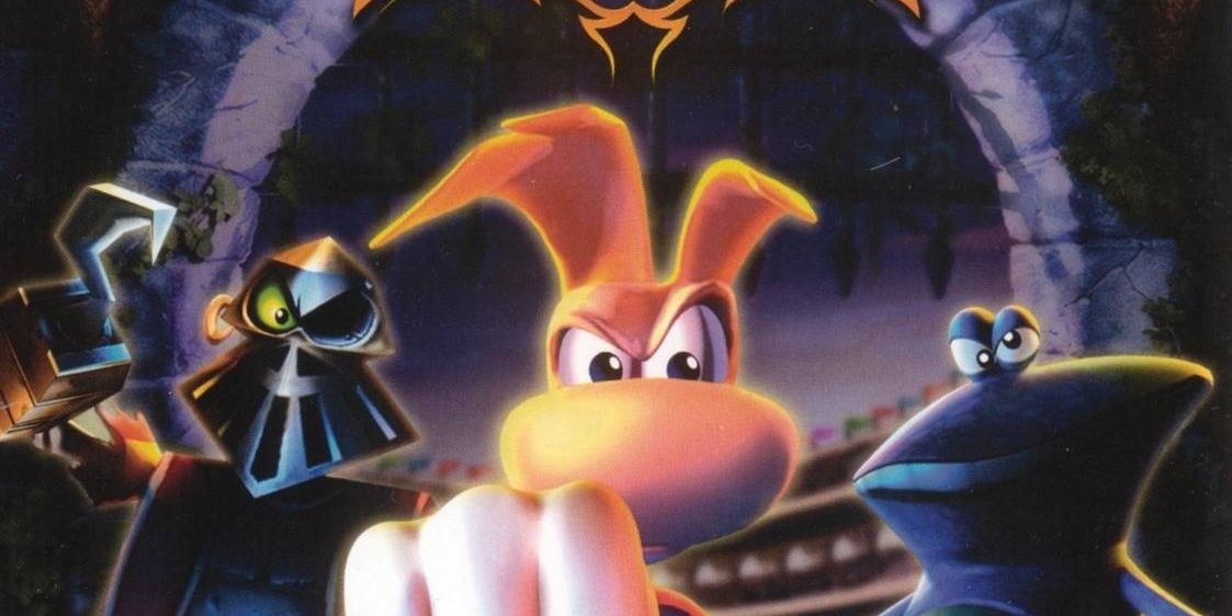 The cover art of Rayman Arena in North America