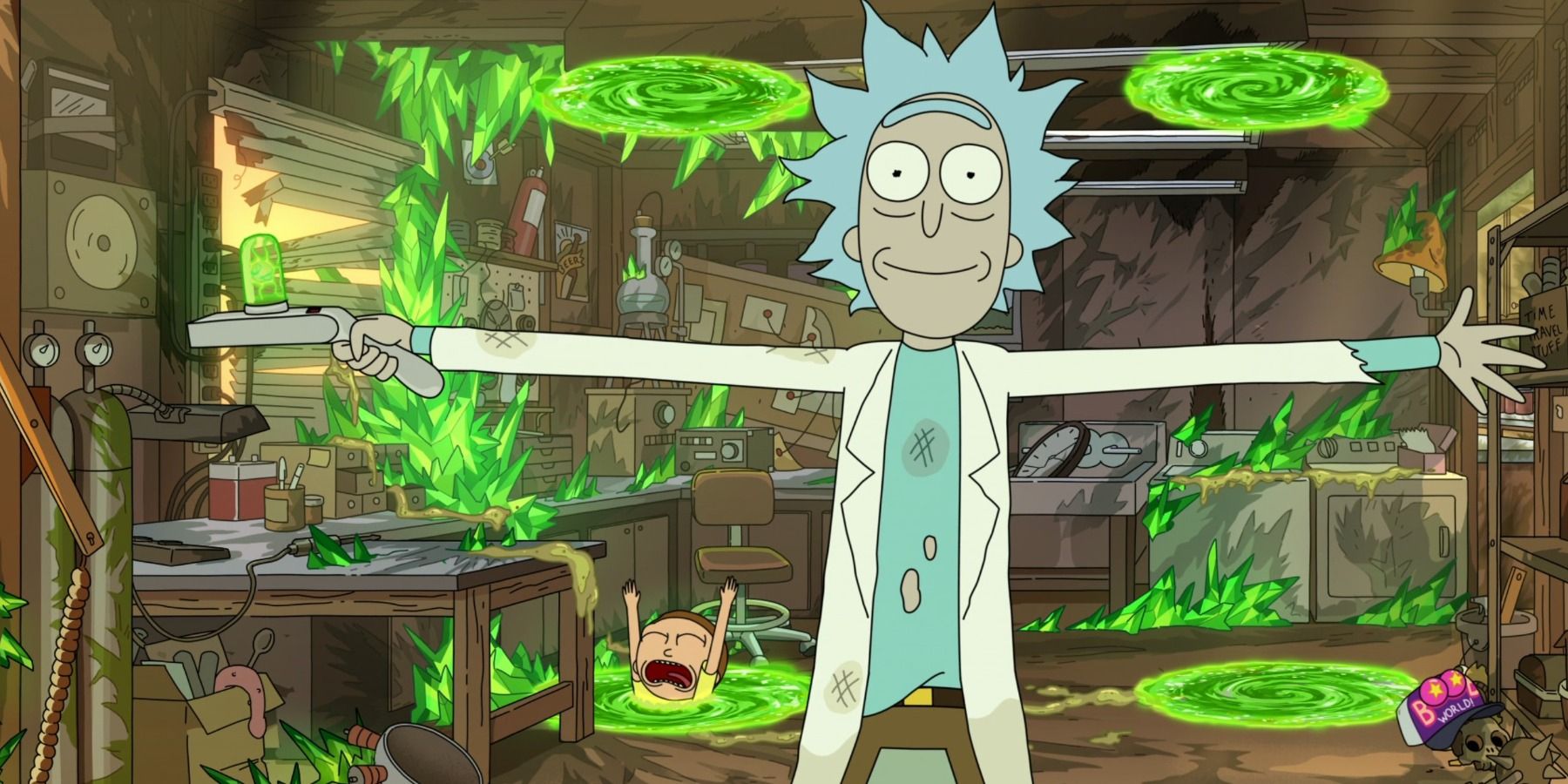 Rick and Morty season 6 portals in garage