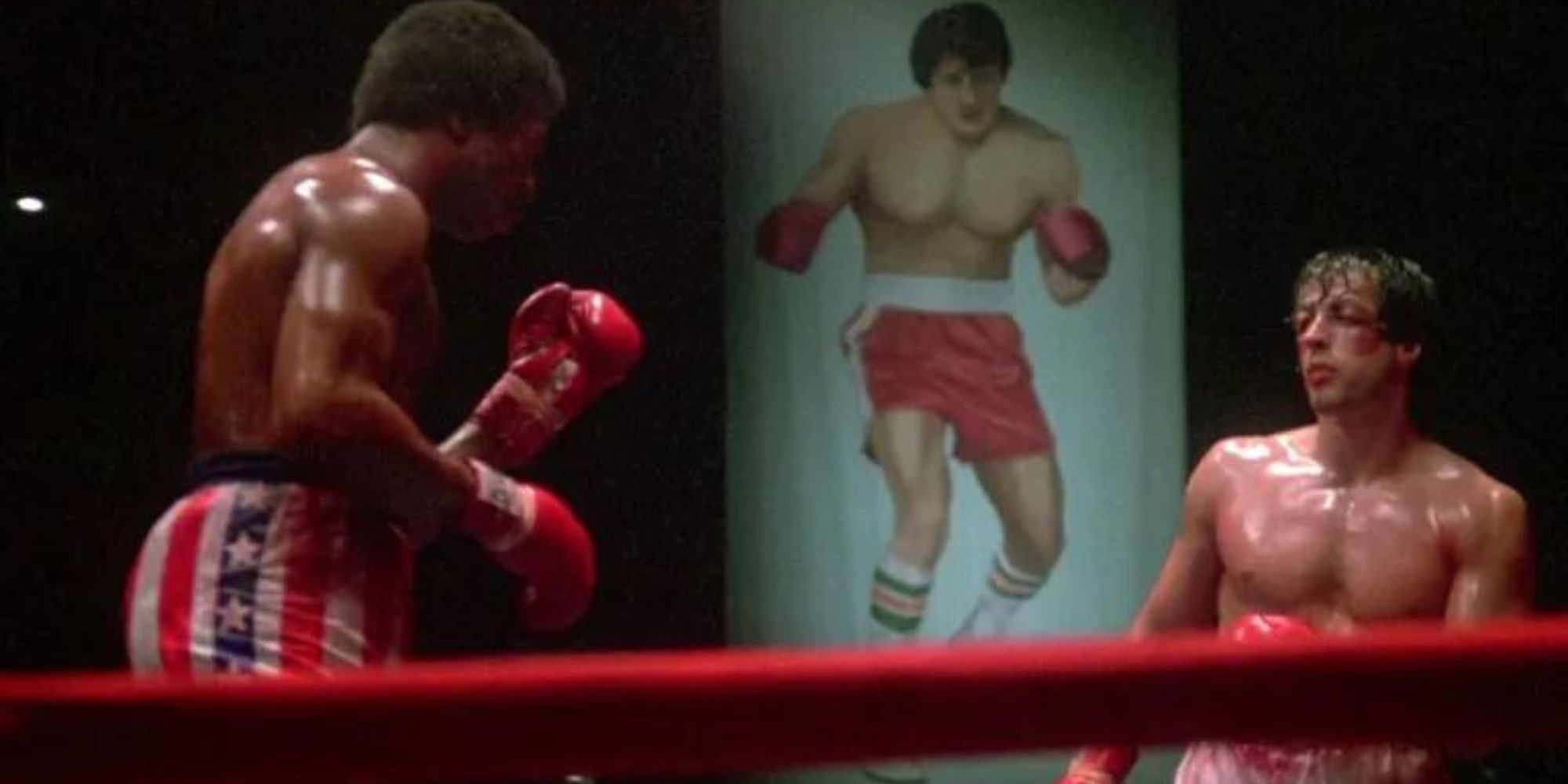 Rocky and Apollo Creed in Rocky