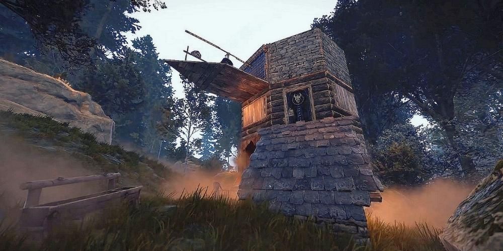 Rust Base Building In Forest