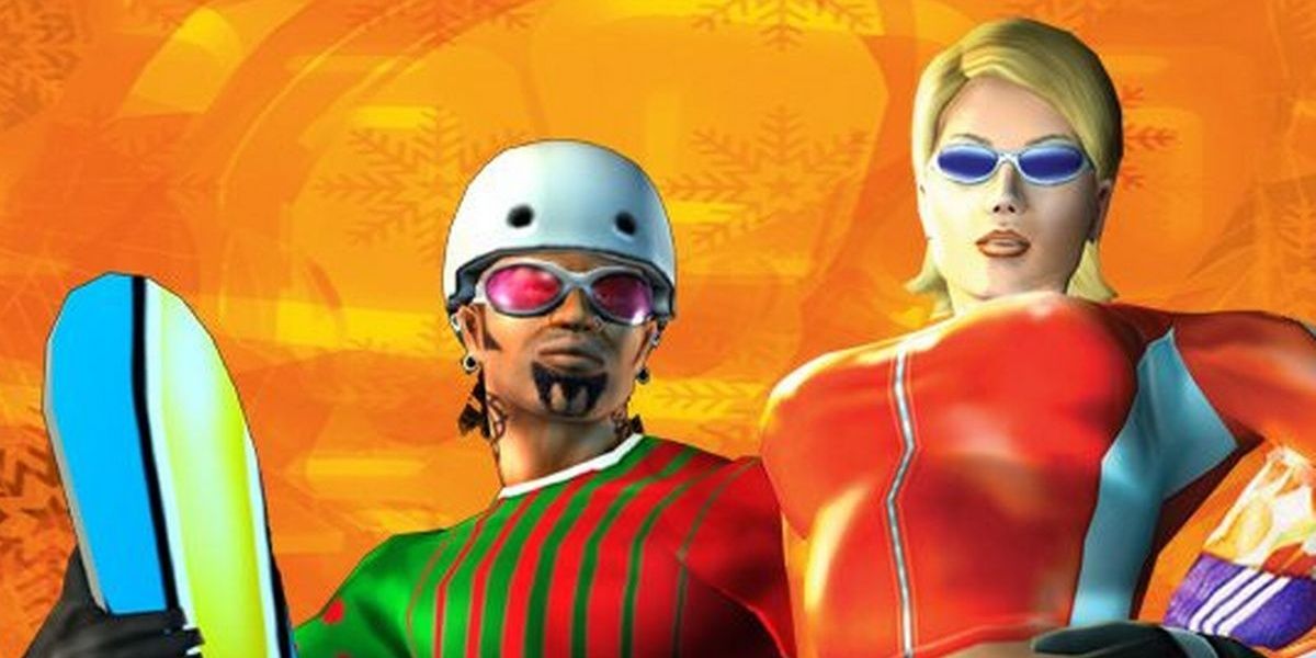Moby and Elise on the cover of SSX Tricky