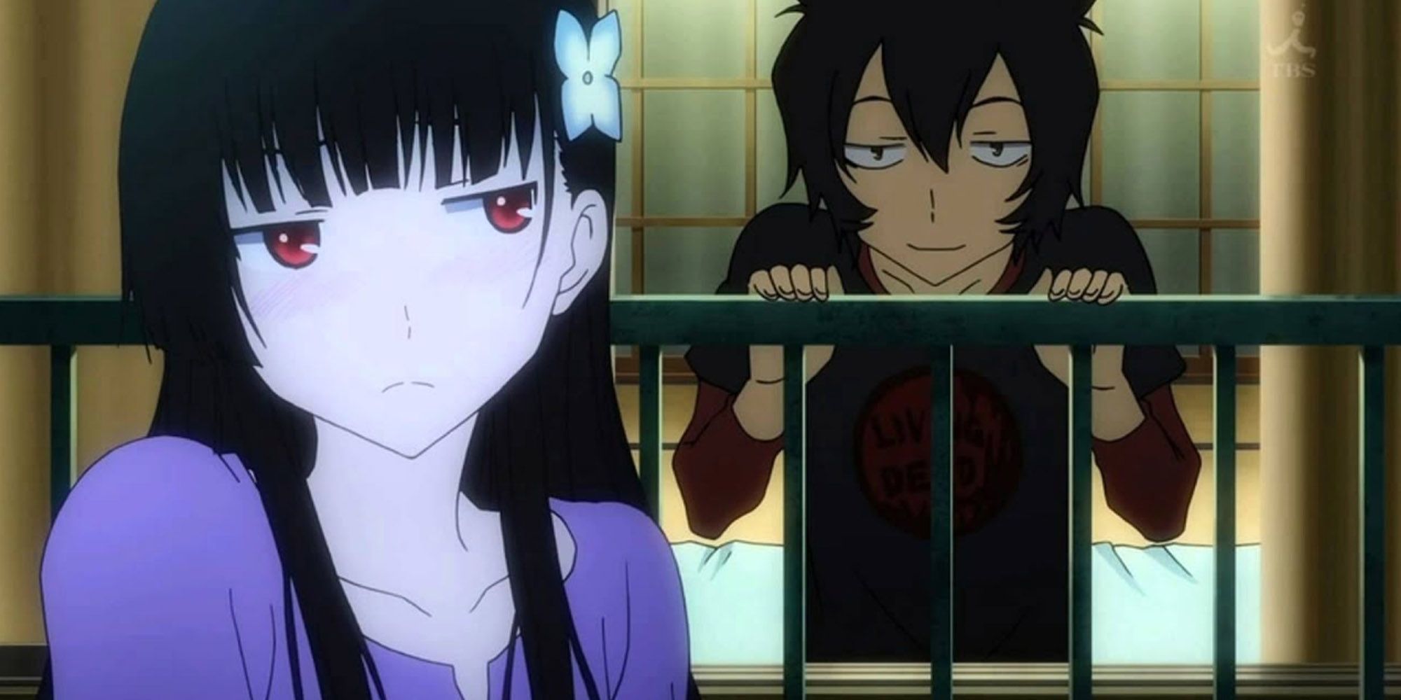 Sankarea Undying Love - Two Main Characters Giving Each Other Some Looks