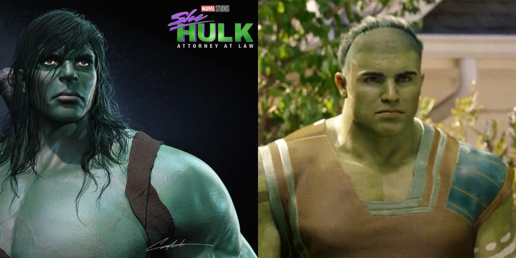 She-Hulk Skaar Concept Art vs Final Version