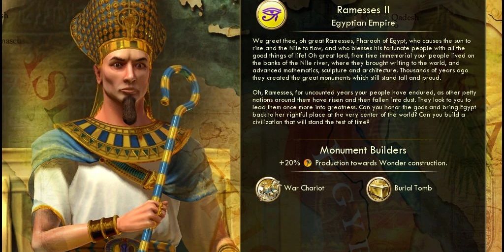 Sid Meier's Civilization V Ramesses I Cropped