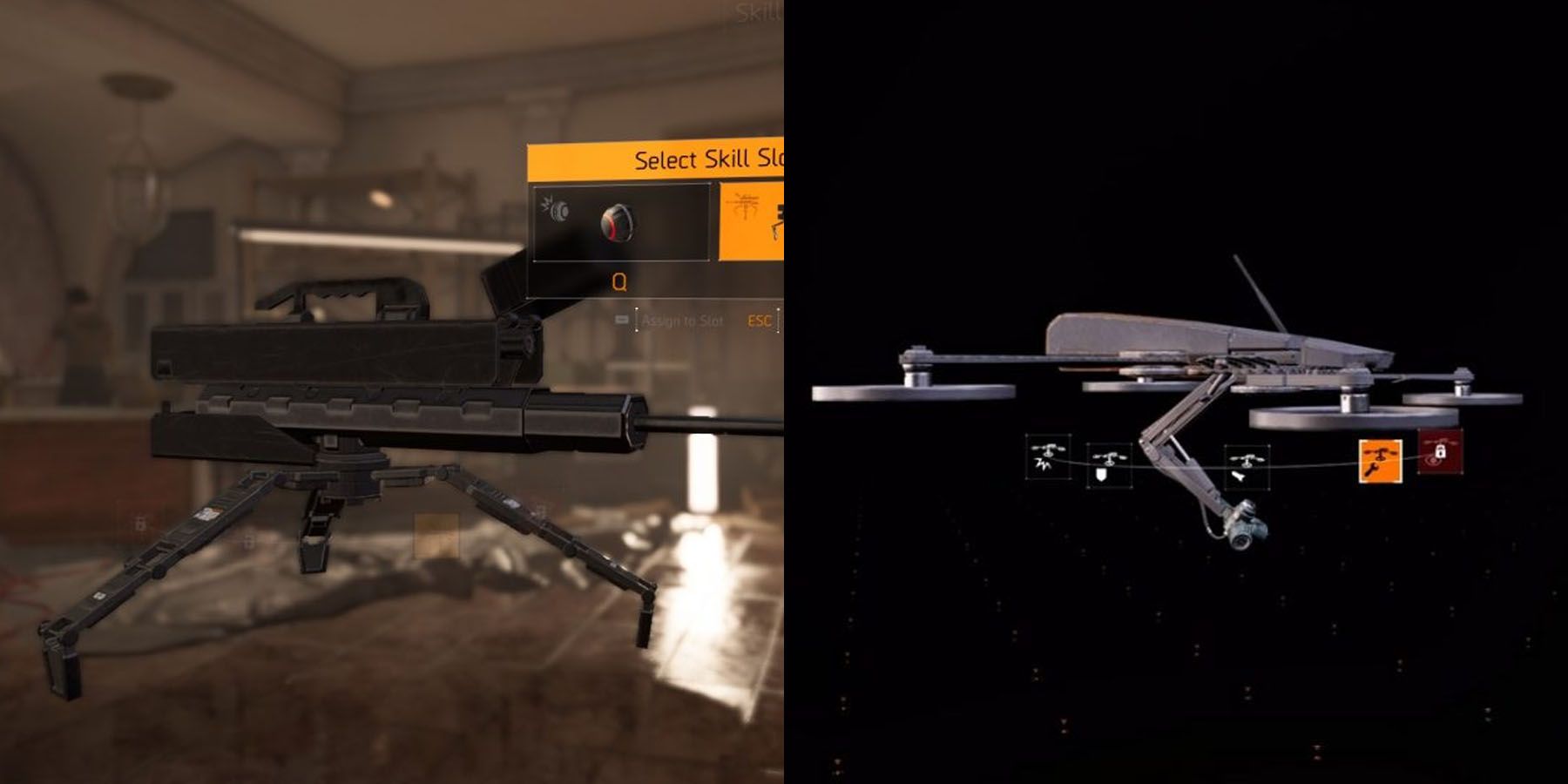 Sniper Turret and Striker Drone