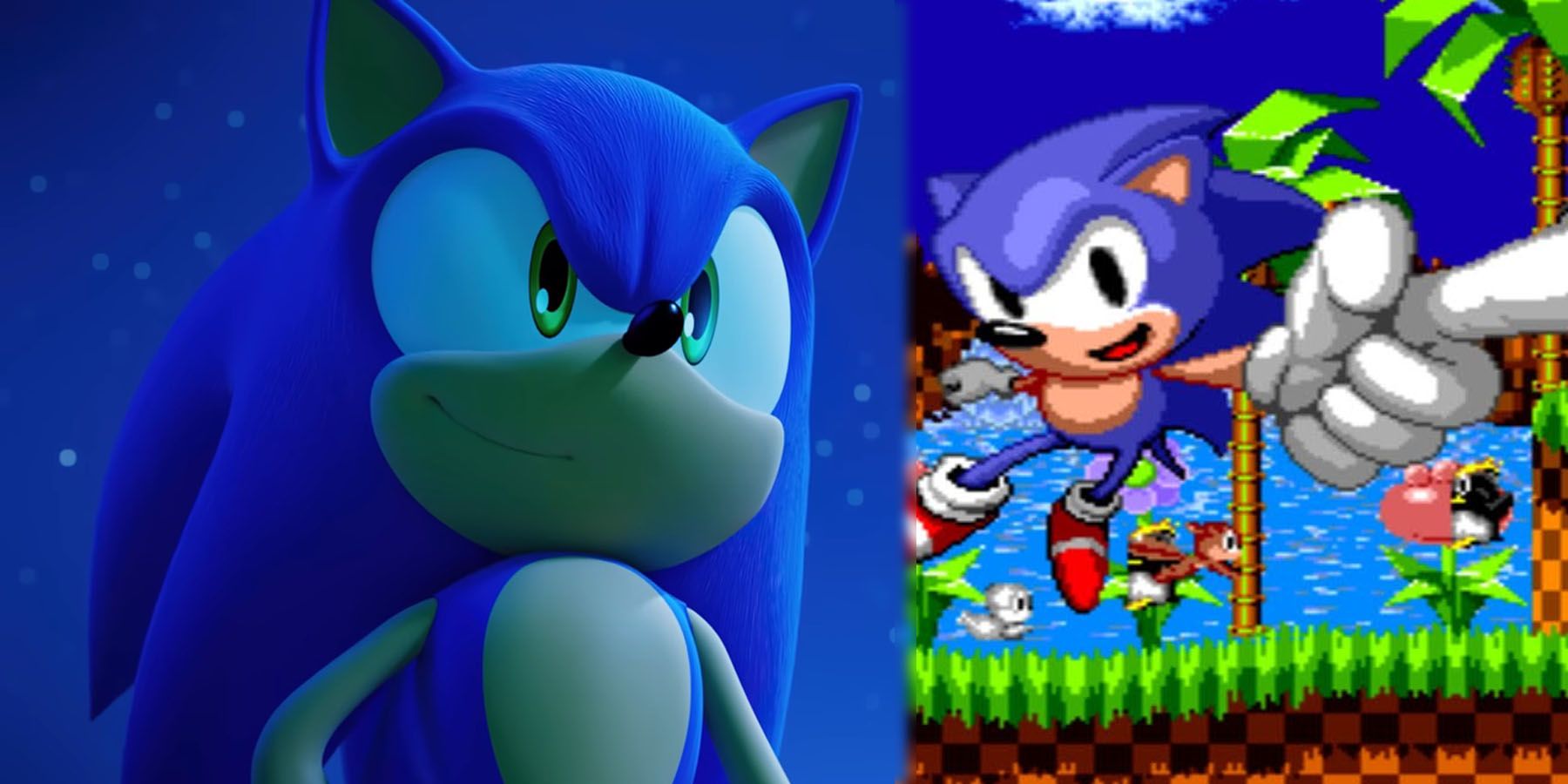 Sonic VS Classic Sonic [Sprite Animation] 