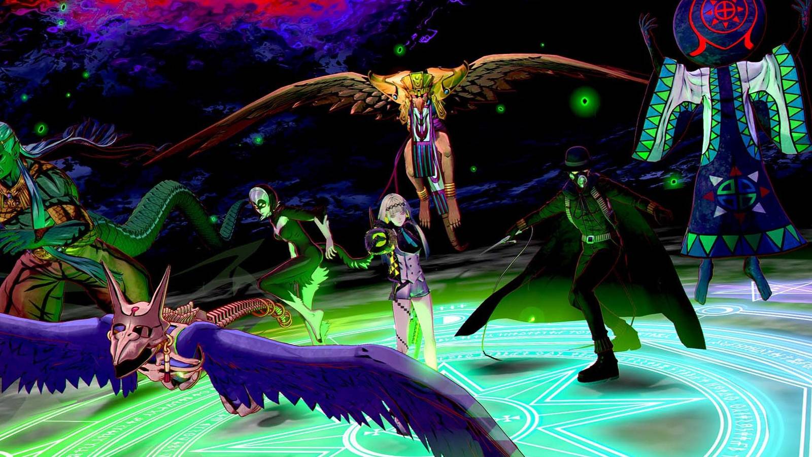 image showing soul hackers 2 main character. 