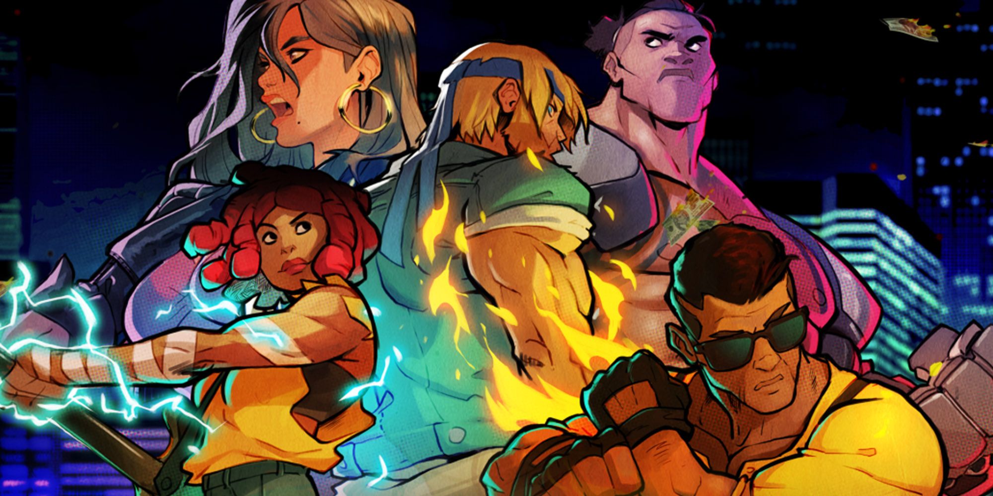 Streets Of Rage - Streets Of Rage 4 All Characters In Group Shot