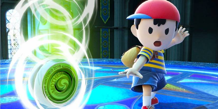 Ness' yoyo attack in Super Smash Bros 