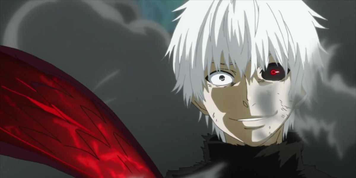 Ken Kaneki Staring at the camera menacingly