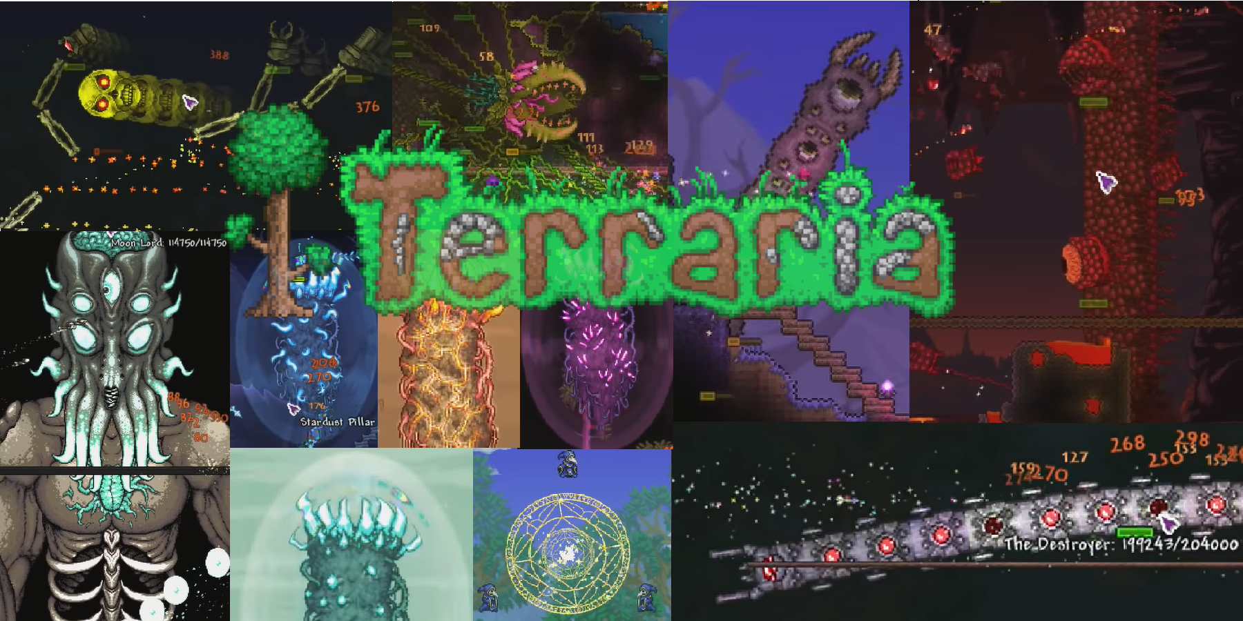 All Terraria bosses