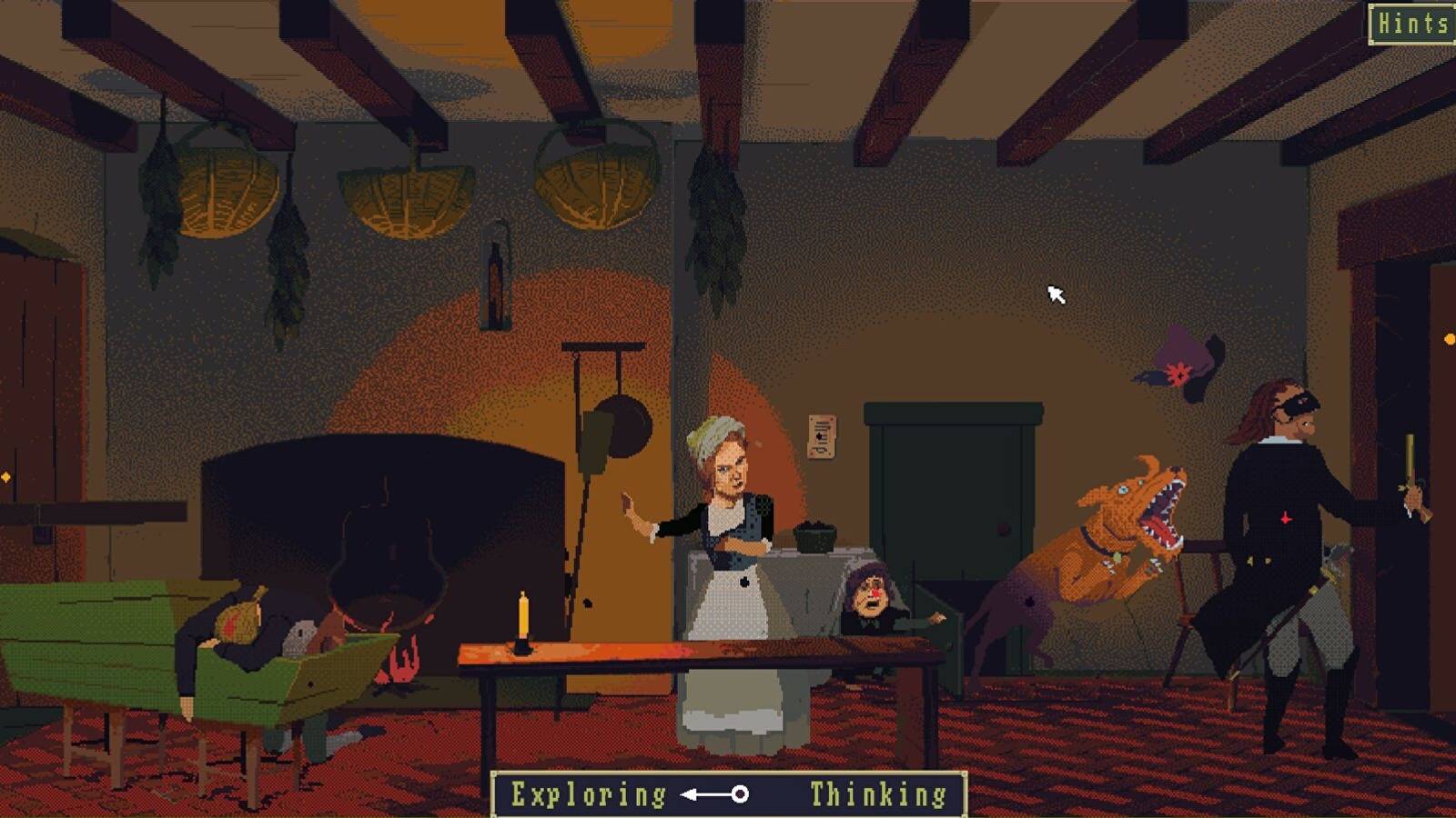 The Case Of The Golden Idol cabin scene 6