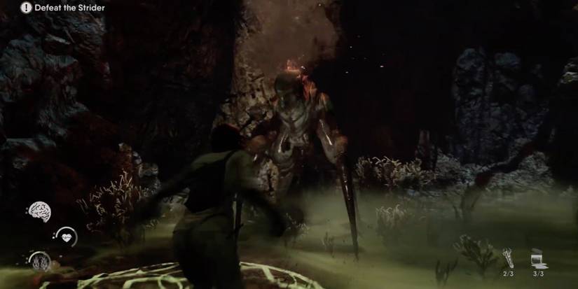 The Chant - Don't rush the Strider fight - Player uses a Fire Lash to strike the Strider