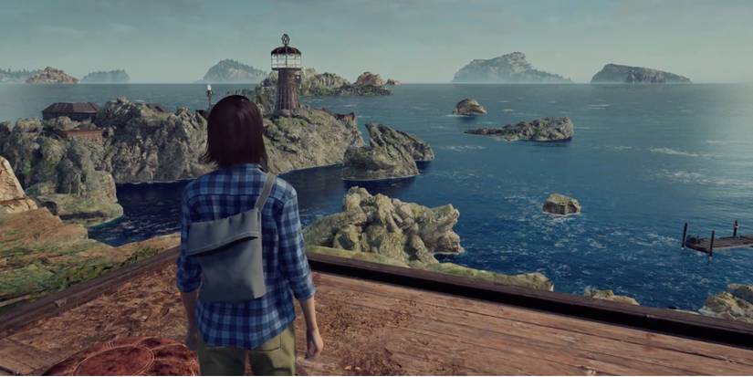 The Chant - Explore Glory Island - Player walks around the remote island