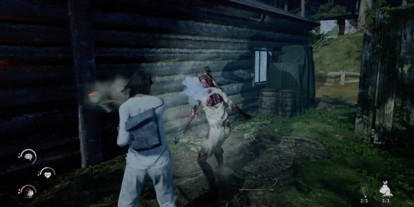 The Chant - Fight rams in the open - Player strikes a ram with a Sage Stick