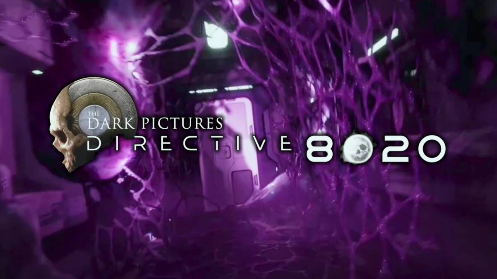 Screenshot from The Dark Pictures Anthology Directive 8020 trailer with logo overlaid