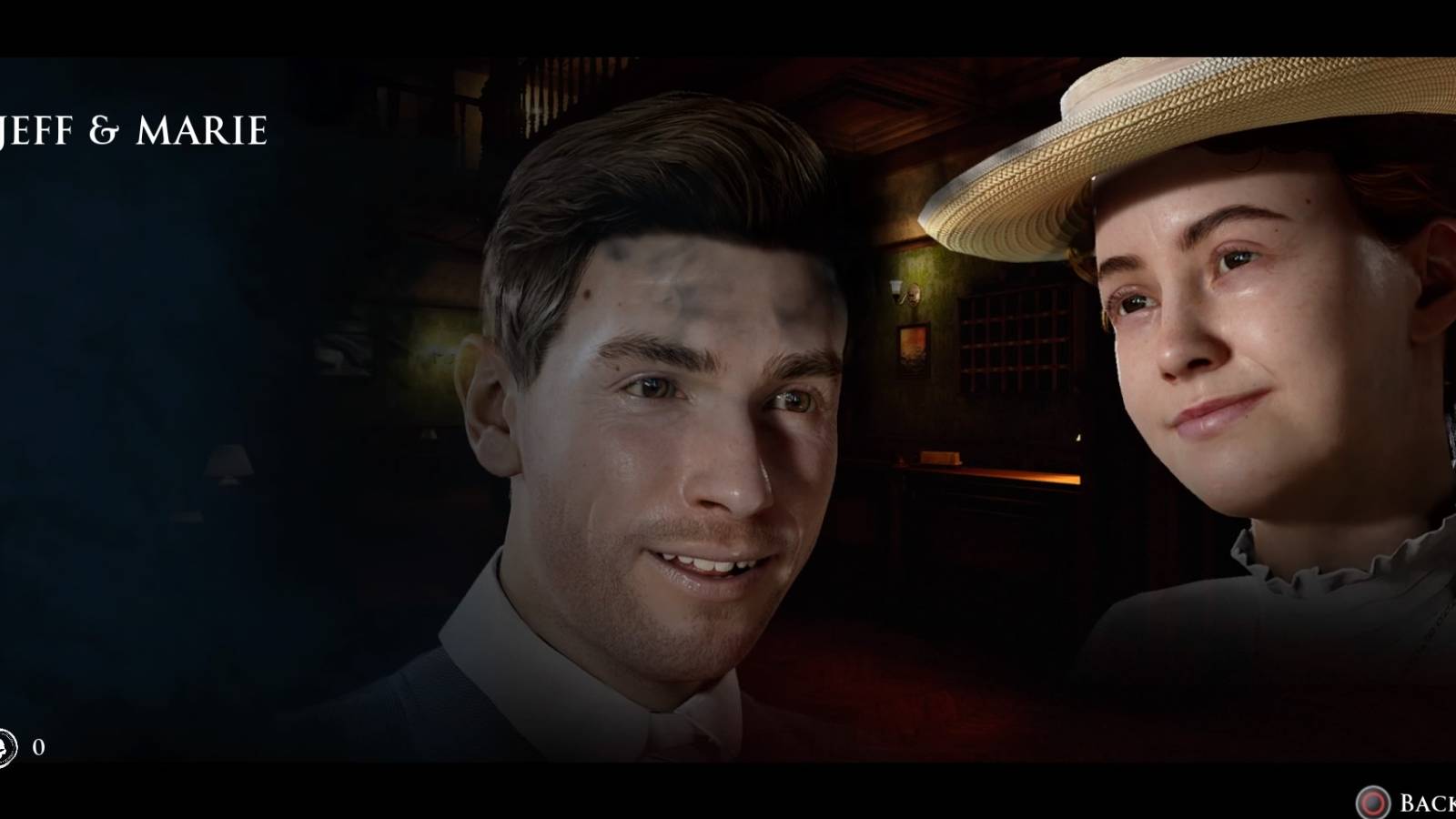 Character sheet displaying Jeff and Marie in Dark Pictures The Devil in Me