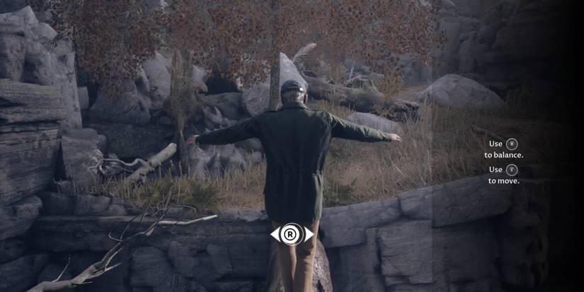 Charlie on a balance beam during The Devil in Me's opening chapters