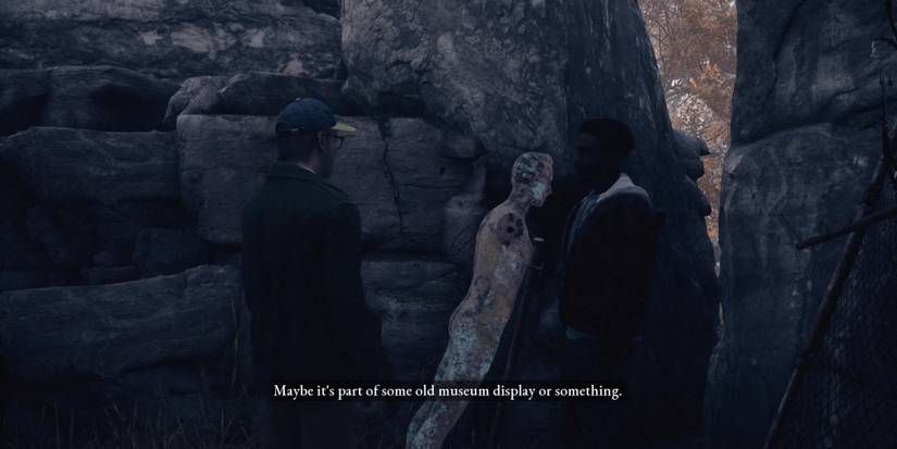 Charlie exploring the island's private areas