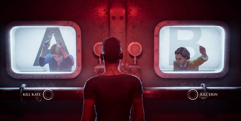 Jamie deciding whether to save Kate or Erin