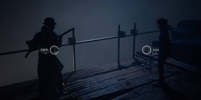 Kate deciding whether to rescue Jamie from Du'Met