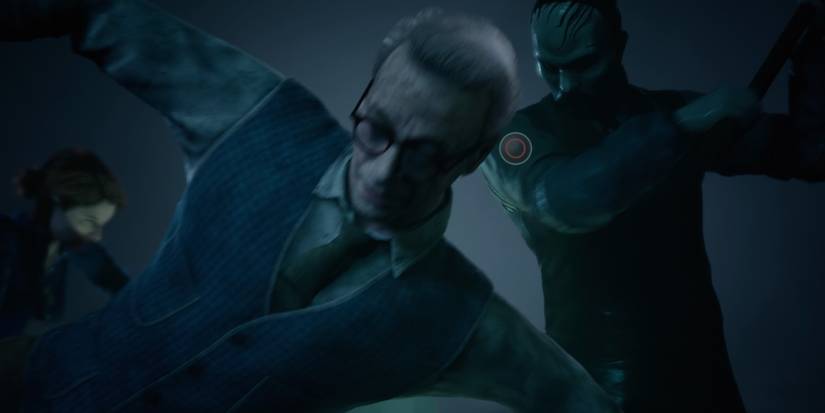 Charlie getting attacked by Du'Met in the final escape sequence