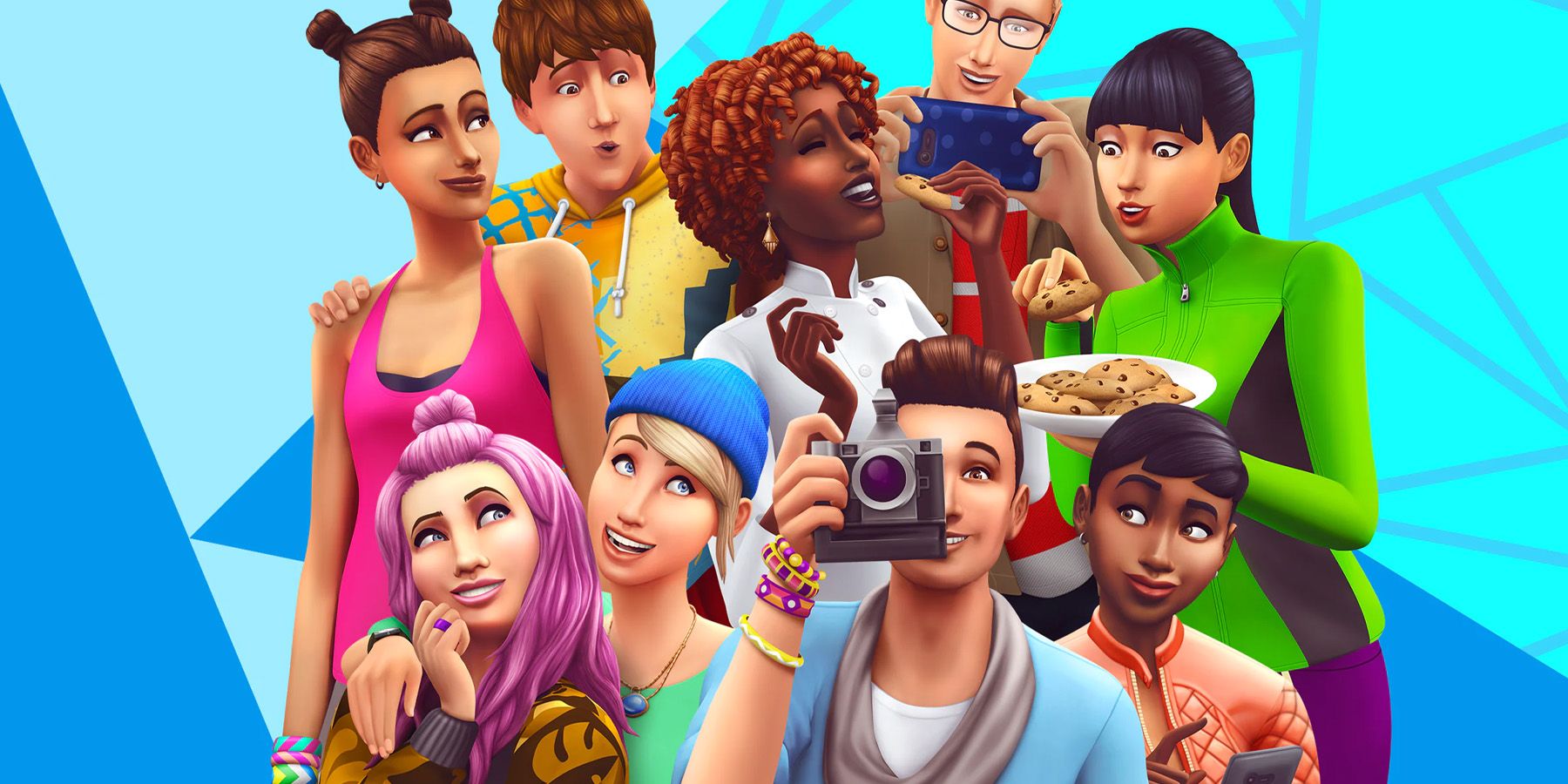 Several people from The Sims 4