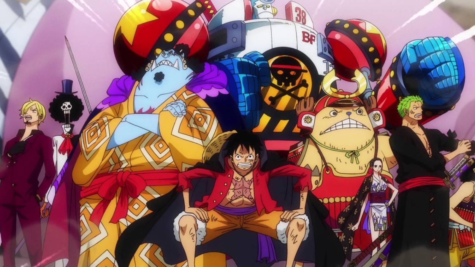 The Straw Hats Gathered Together