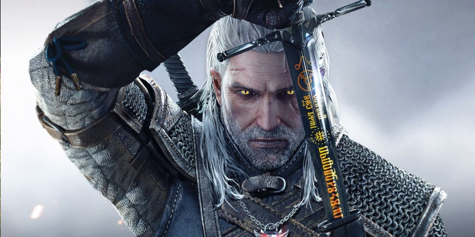 The Witcher 3 Geralt drawing his sword