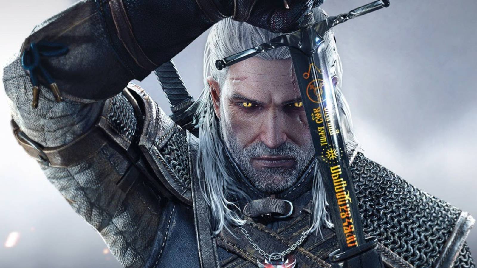 The Witcher 3 Geralt drawing his sword