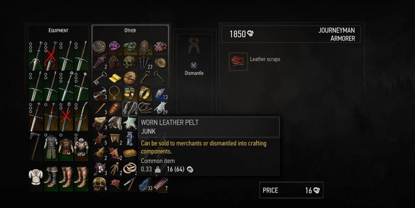 The Witcher 3: How to Dismantle Junk