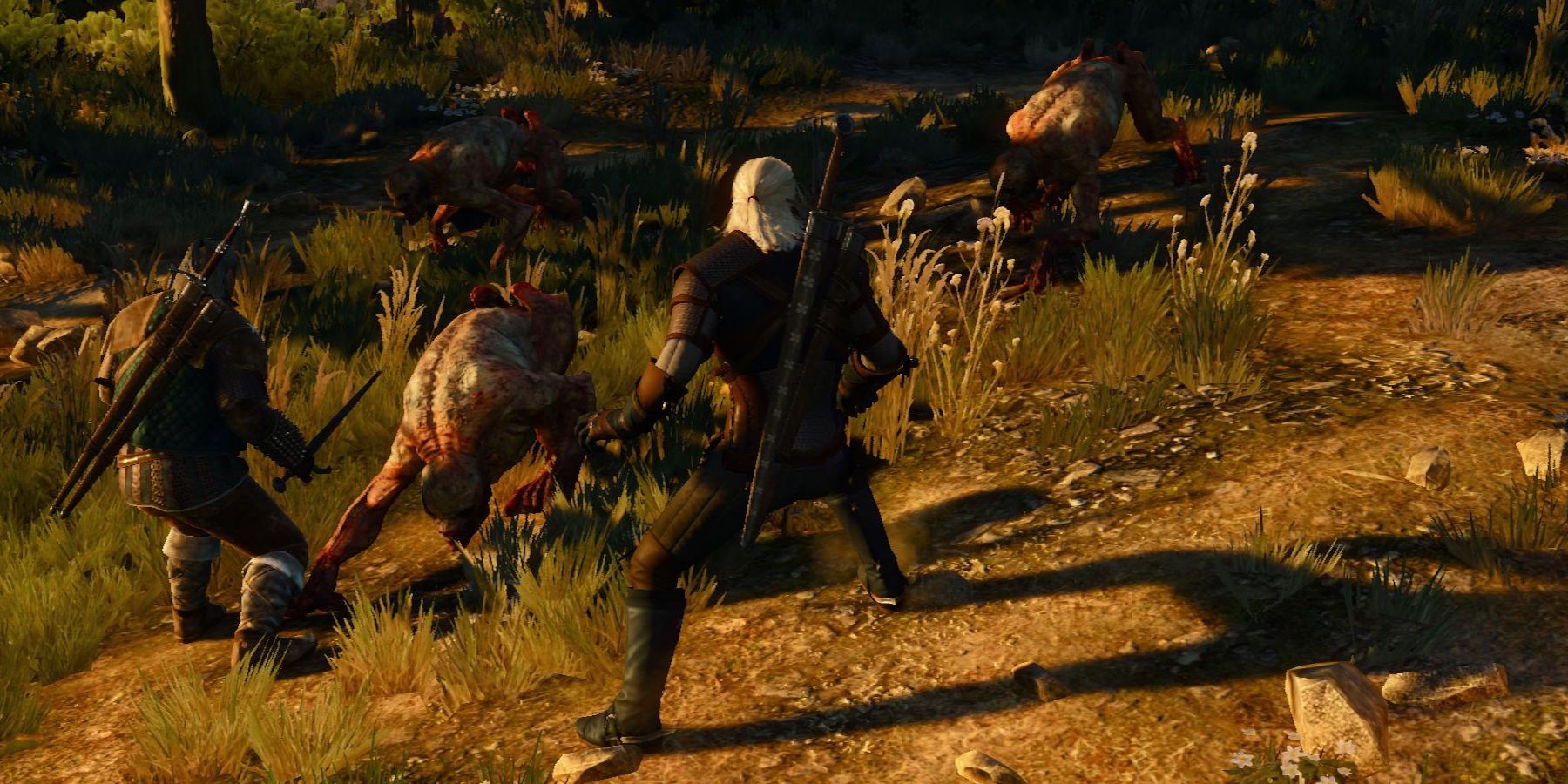 The Witcher 3 first enocunter with the Ghouls