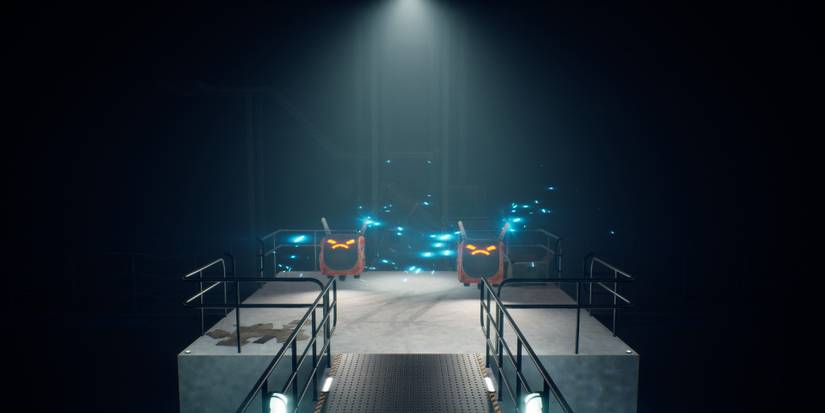 Entropy Bots that are charging the player in The Entropy Centre