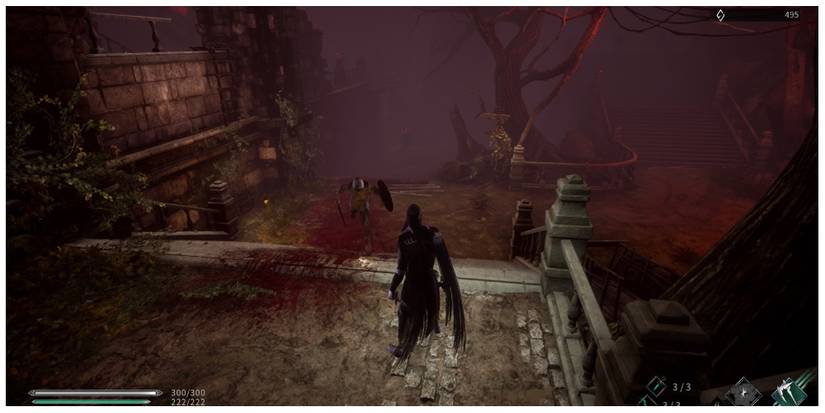 Corvus in the Royal Garden area in Thymesia