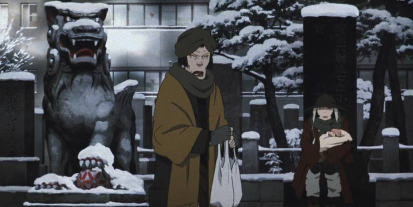 Hana, Kiyoko, and Miyuki in Tokyo Godfathers
