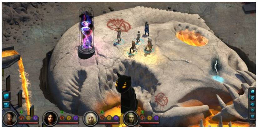 Aligern as an active party member in Torment: Tides of Numenera