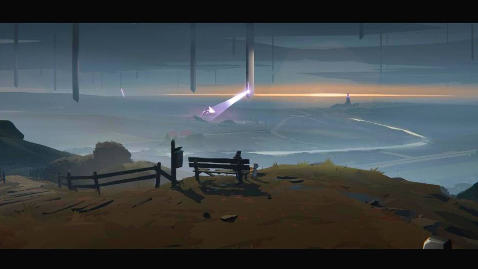 Protagonist And Dog In Apocalypse Landscape Somerville