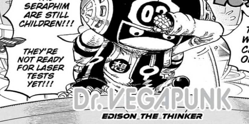 Vegapunk's bodies Edison one piece 1065