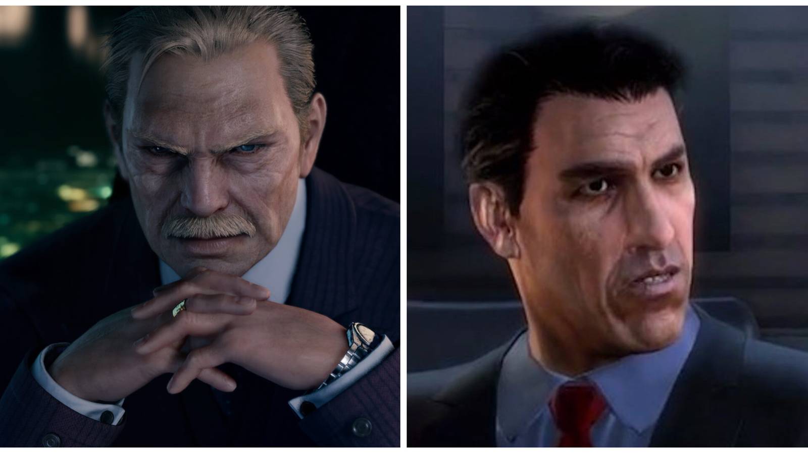 Victor Branco and President Shinra split image
