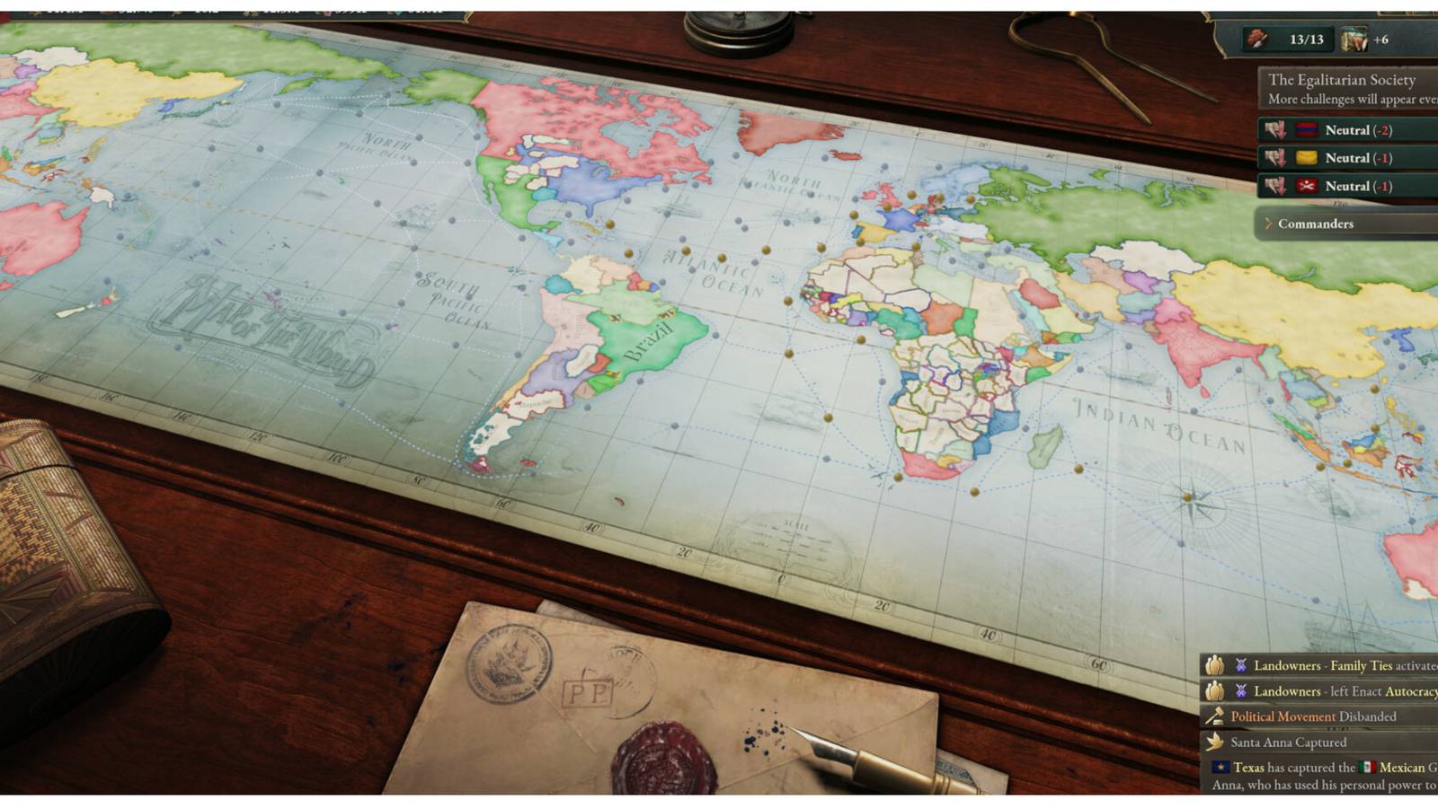 world map in Victoria 3