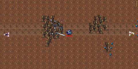 Queen Sigma using the Victory Sword in Vampire Survivors