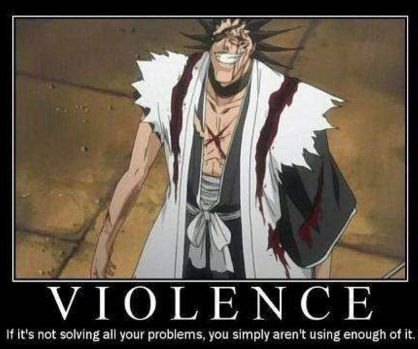 Zaracki Kenpachi Violence Meme